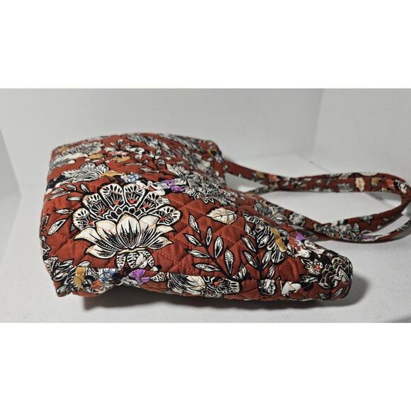 Vera Bradley Mickey & Minnie's Flirty Floral Potter's Clay Small East West Tote - Picture 5 of 14